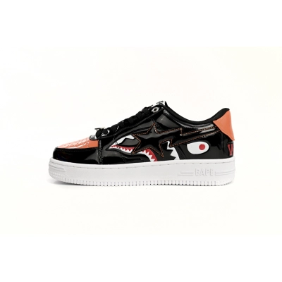 A Bathing Ape Bape Sta Low Orange Shark 1H30-191-005 01