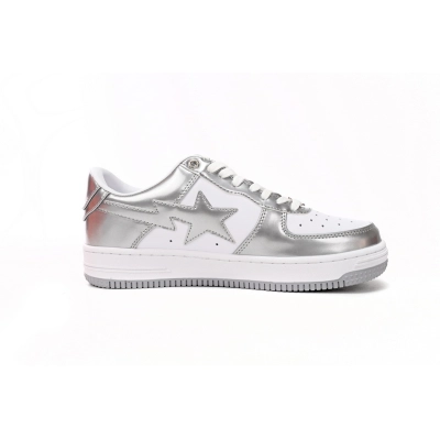 A Bathing Ape Bape Sta Low Silver 1H73 191 921 02
