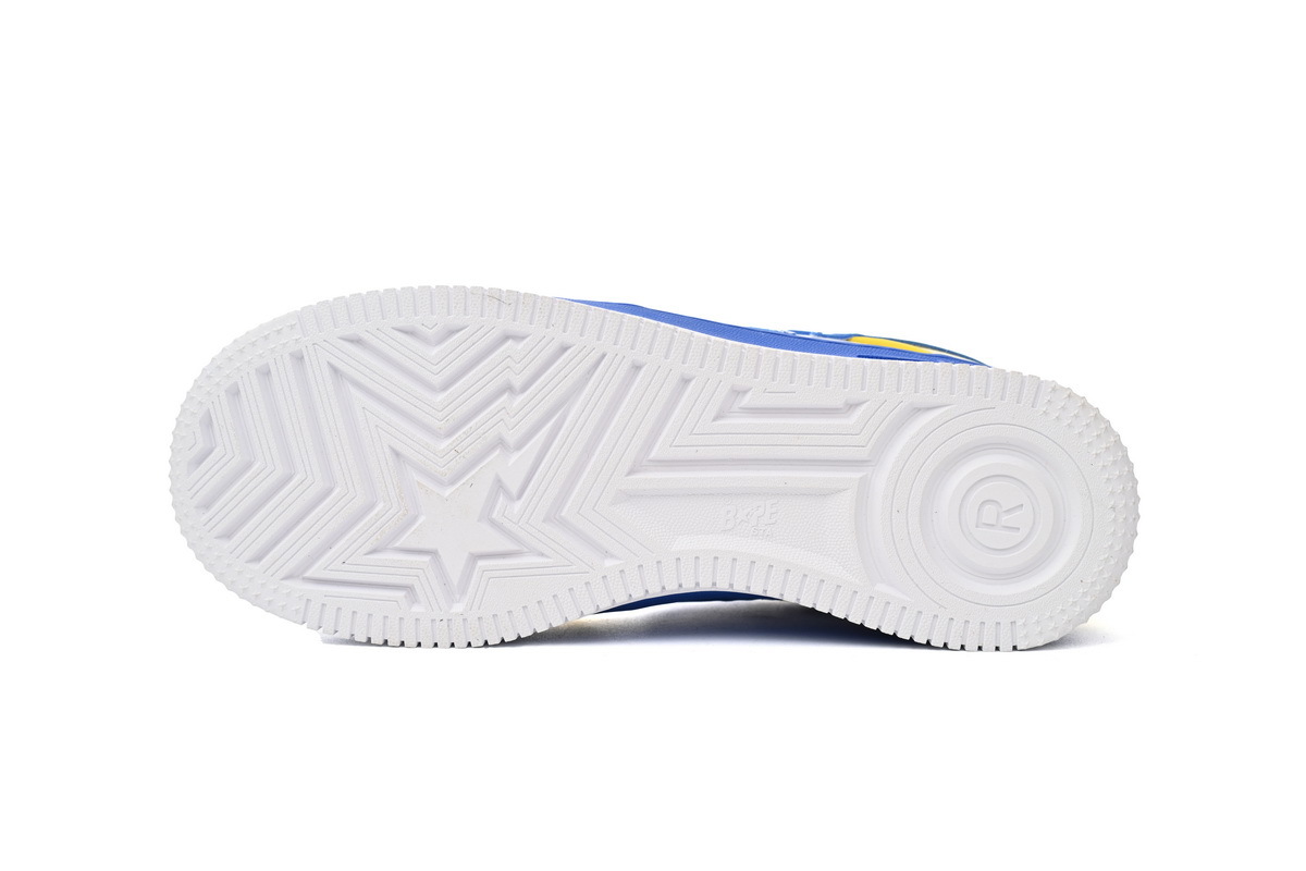 A Bathing Ape Bape Sta Low White Baolan Yellow 1180-191-006