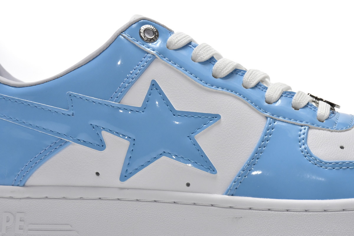 A Bathing Ape Bape Sta Low White Blue 1M70-191-001