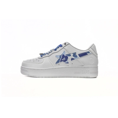 A Bathing Ape Bape Sta Low White Blue Camouflage 1H20-191-045 01
