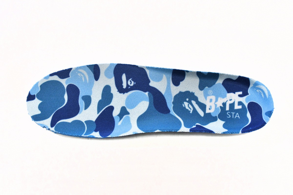 A Bathing Ape Bape Sta Low White Blue Camouflage 1H20-191-045