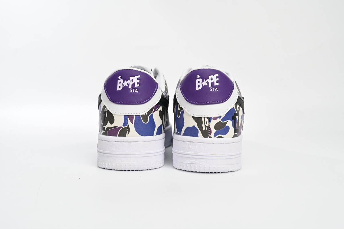 A Bathing Ape Bape Sta Low White Purple Color Spray 1H30-191-004