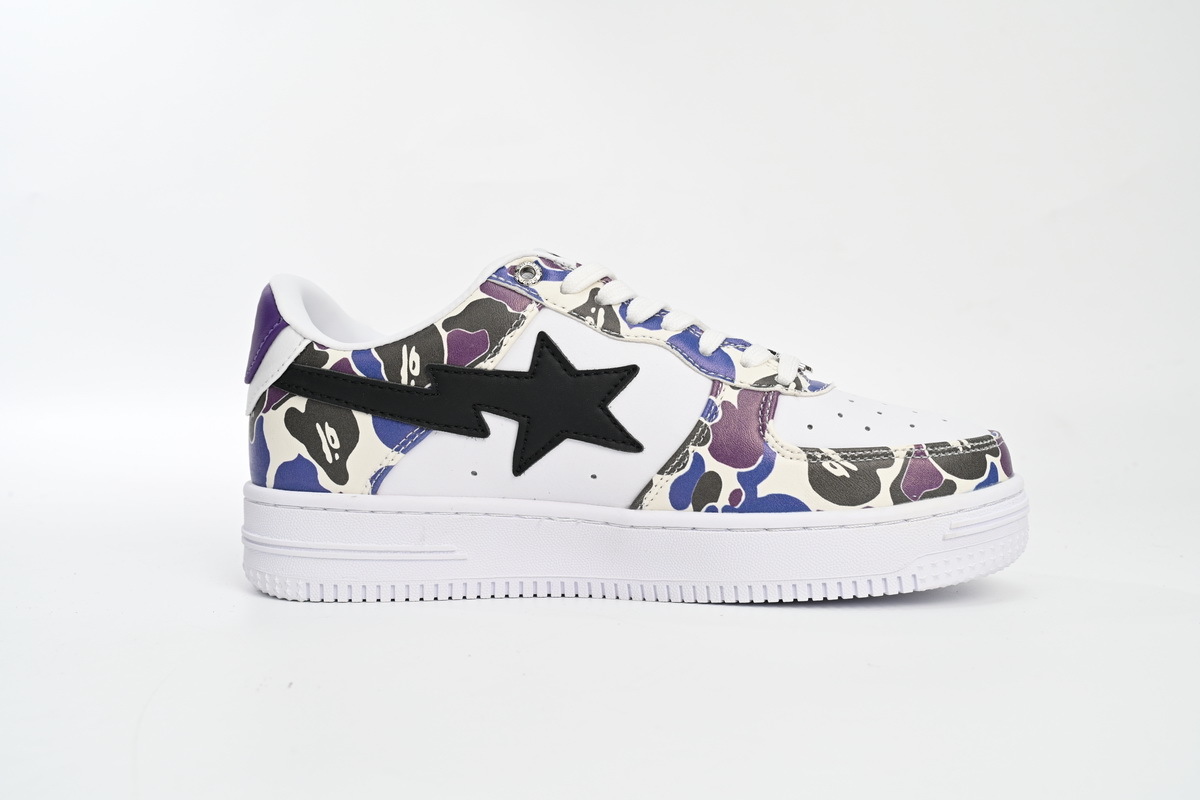 A Bathing Ape Bape Sta Low White Purple Color Spray 1H30-191-004