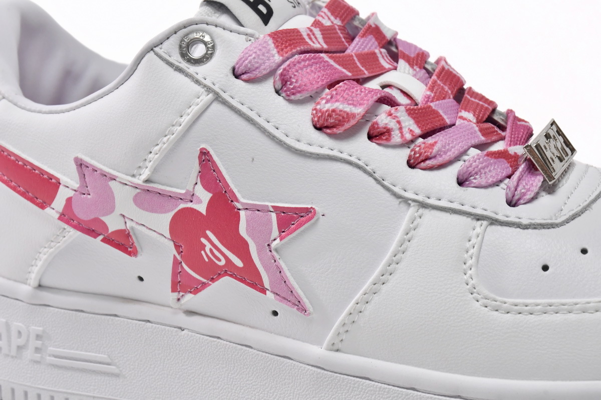 A Bathing Ape Bape Sta Low White Red Camouflage 1H20-191-045