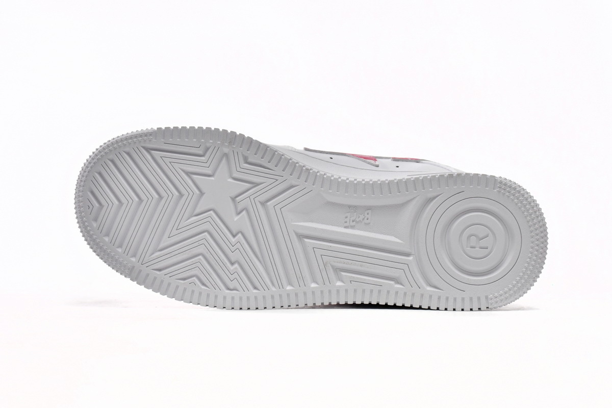 A Bathing Ape Bape Sta Low White Red Camouflage 1H20-191-045