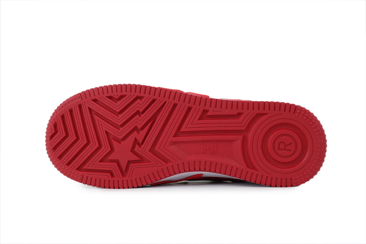 BATHING APE Red And White Big Star OZXSHMX 91314M