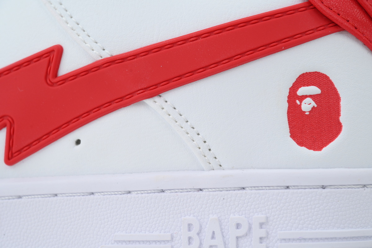BATHING APE Red And White Big Star OZXSHMX 91314M