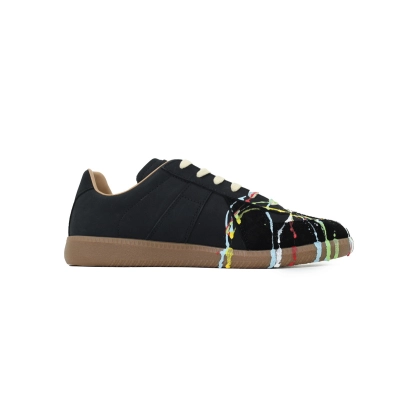 Maison Margiela Black Paint Sneakers 02