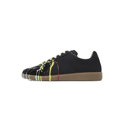 Maison Margiela Black Paint Sneakers 01