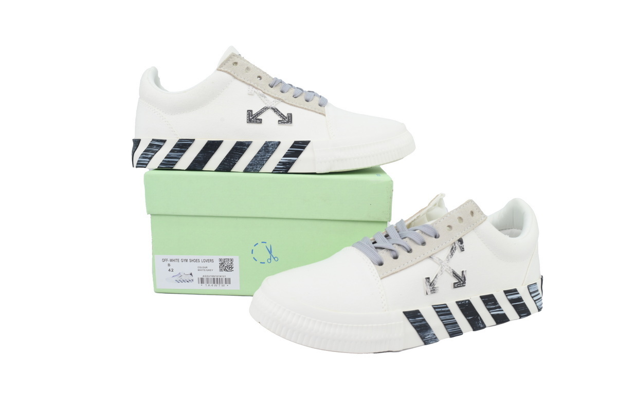 OFF-White Whit Wmns Vulc Sneaker 'White Black' OWIA178R21LEA0010109