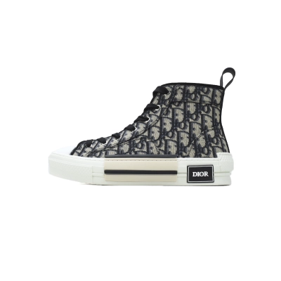 Dior B23 High Top Oblique Transparency Beige Black 01