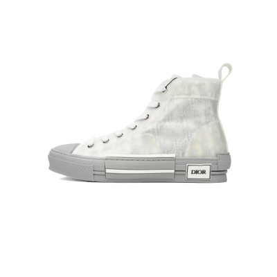 Dior B23 High Top Oblique Transparency Silver Ash 01