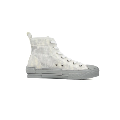 Dior B23 High Top Oblique Transparency Silver Ash 02