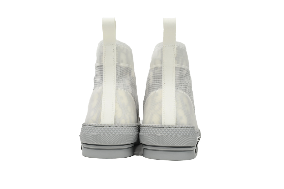Dior B23 High Top Oblique Transparency Silver Ash