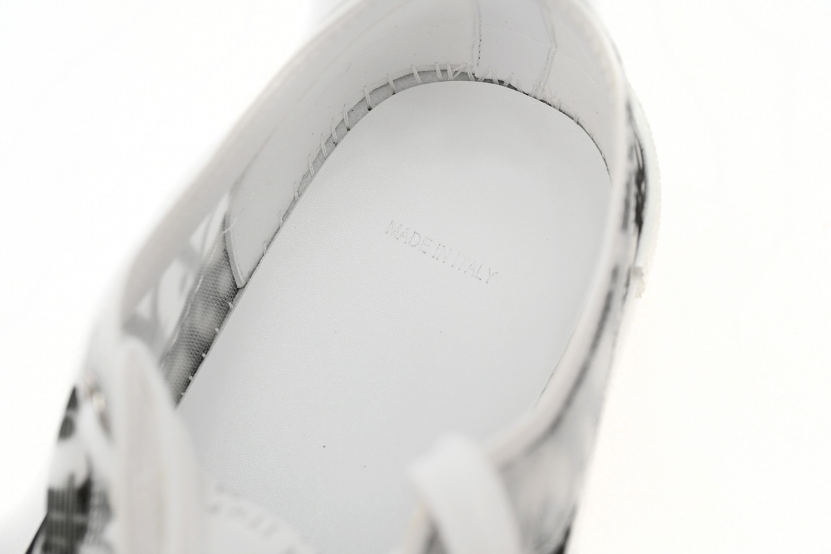 Dior B23 HT Oblique Transparency Low H565 White Black
