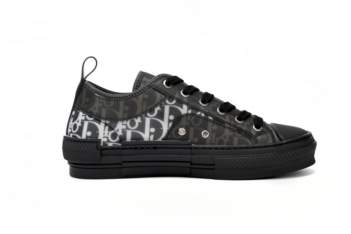 Dior B23 Oblique Transparency Low White Black