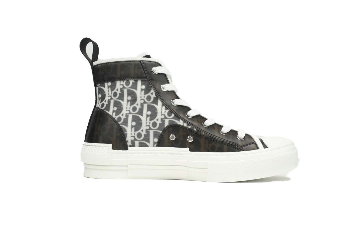 Dior B23 Oblique High Top Black and White