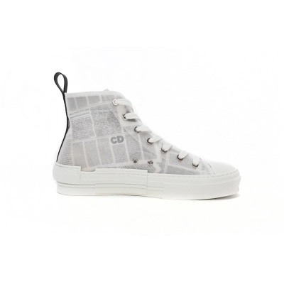 Dior B23 Oblique Transparency High Top Newspaper H565  02