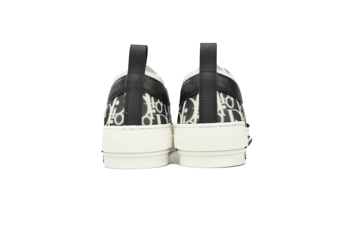 Dior B23 Oblique Transparency Low Top Black and White SN272ZIR 16536 