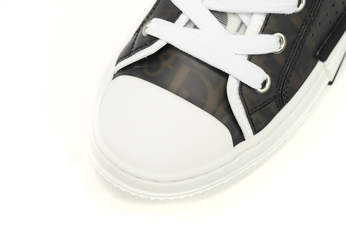 Dior B23 Oblique Transparency Low Top Black and White SN272ZIR 16536 
