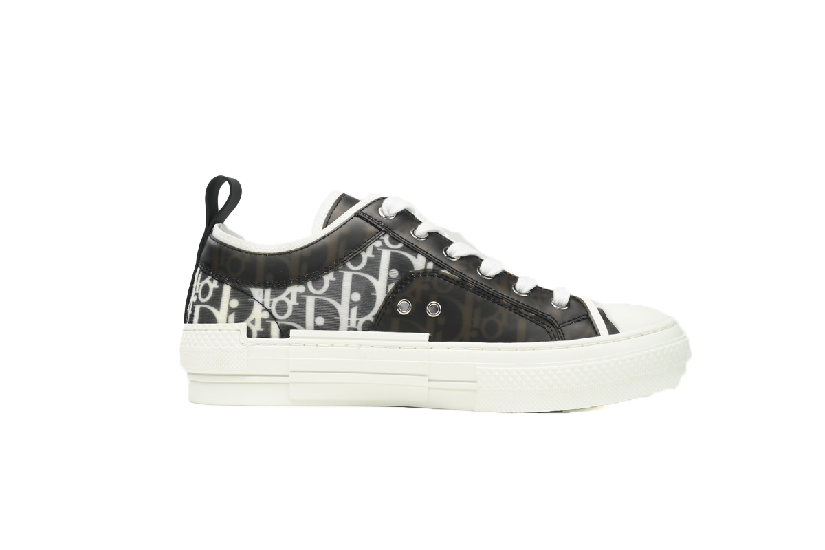 Dior B23 Oblique Transparency Low Top Black and White SN272ZIR 16536 