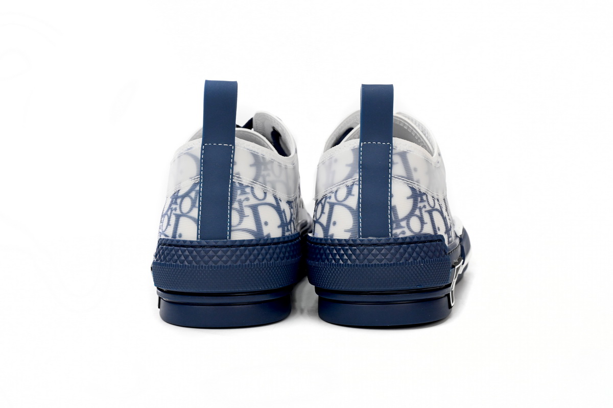 Dior B23 Oblique Transparency LOW White Blue