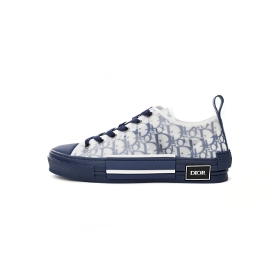 Dior B23 Oblique Transparency LOW White Blue 01
