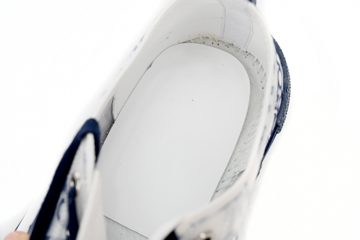 Dior B23 Oblique Transparency LOW White Blue