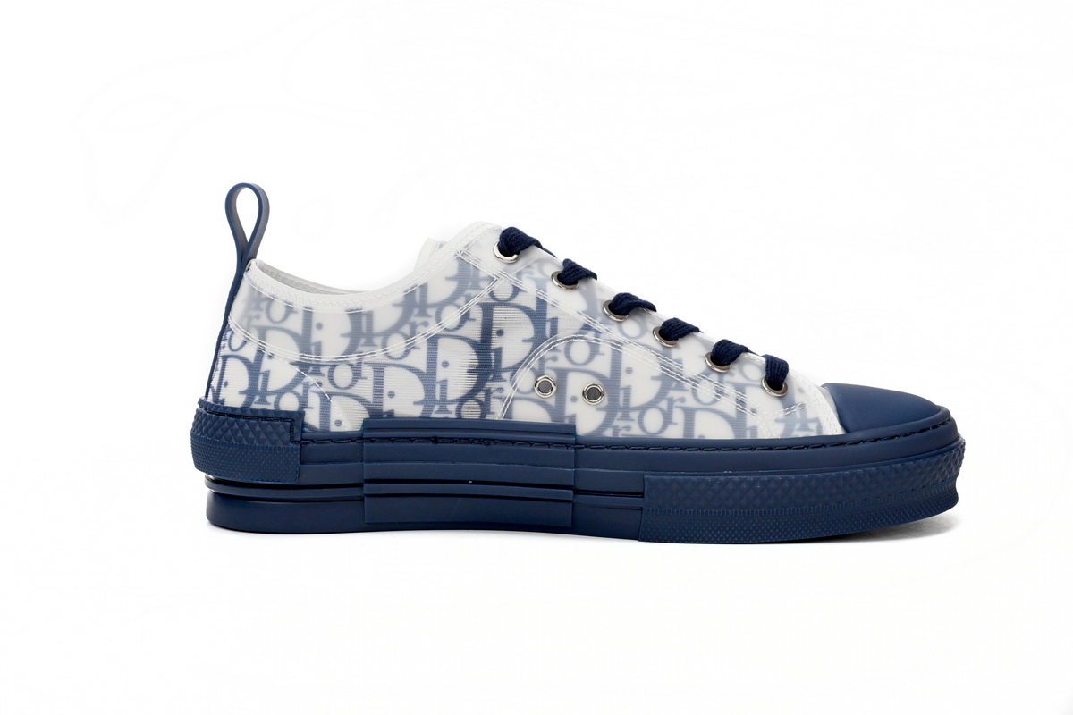 Dior B23 Oblique Transparency LOW White Blue