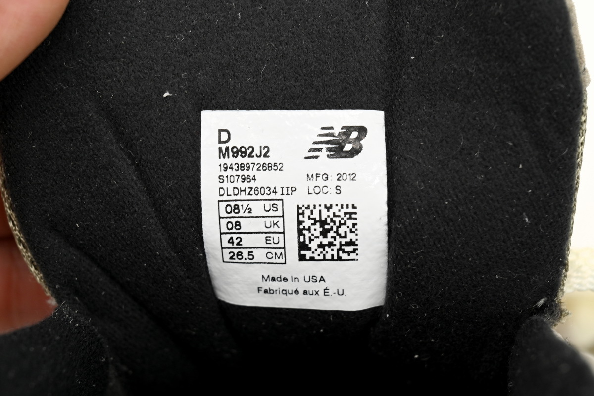 JJJJound x New Balance 992 'Grey' M992J2