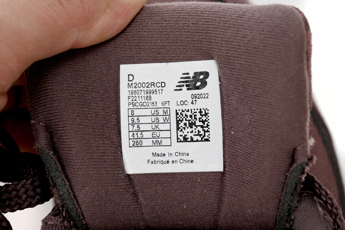 New Balance 2002R Sea Black Brown M2002RCD