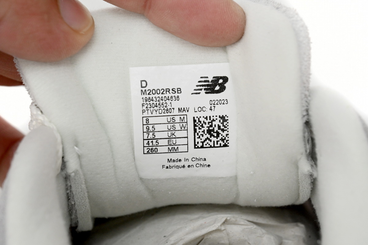 New Balance 2002R White Grey M2002RSB