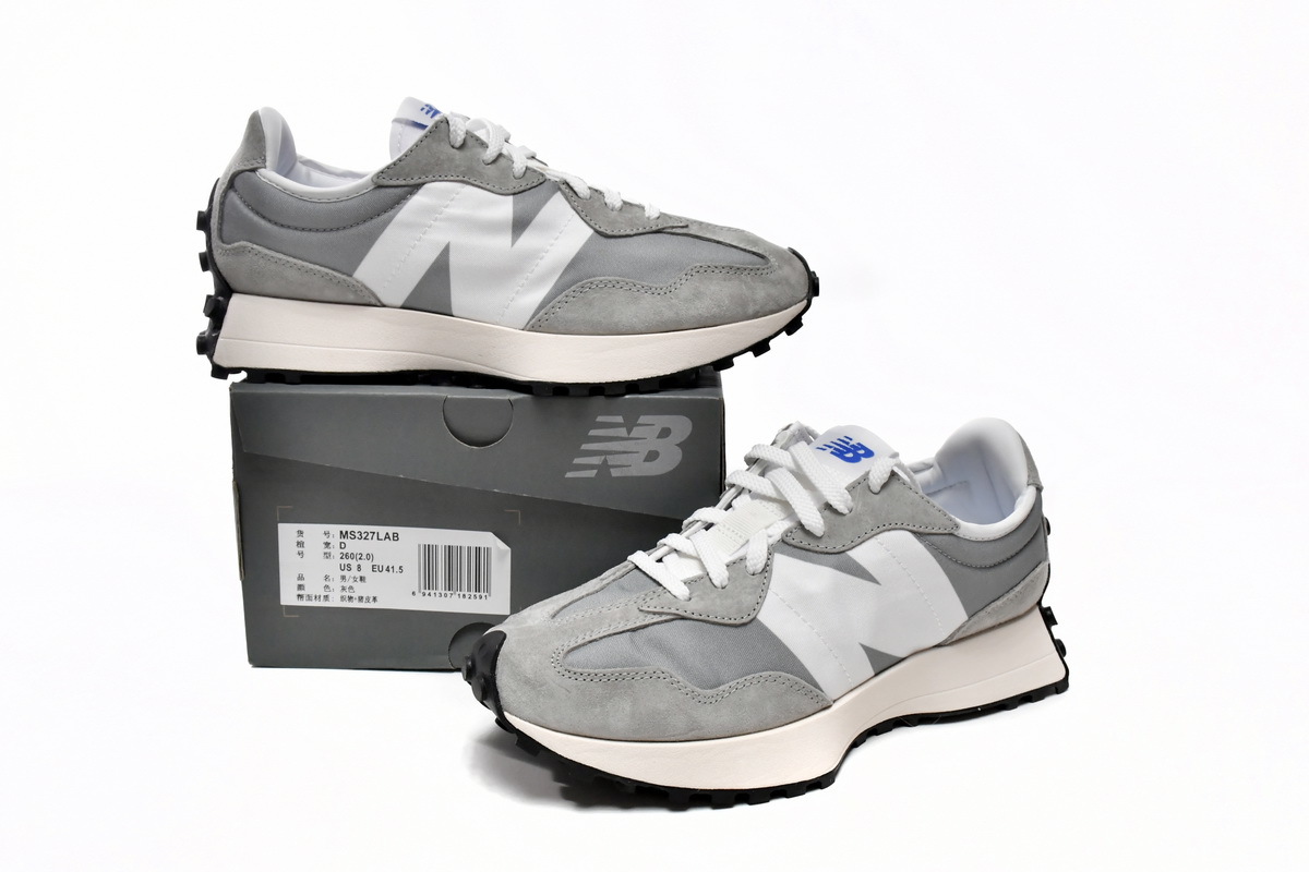 New Balance 327 White Grey MS327LAB
