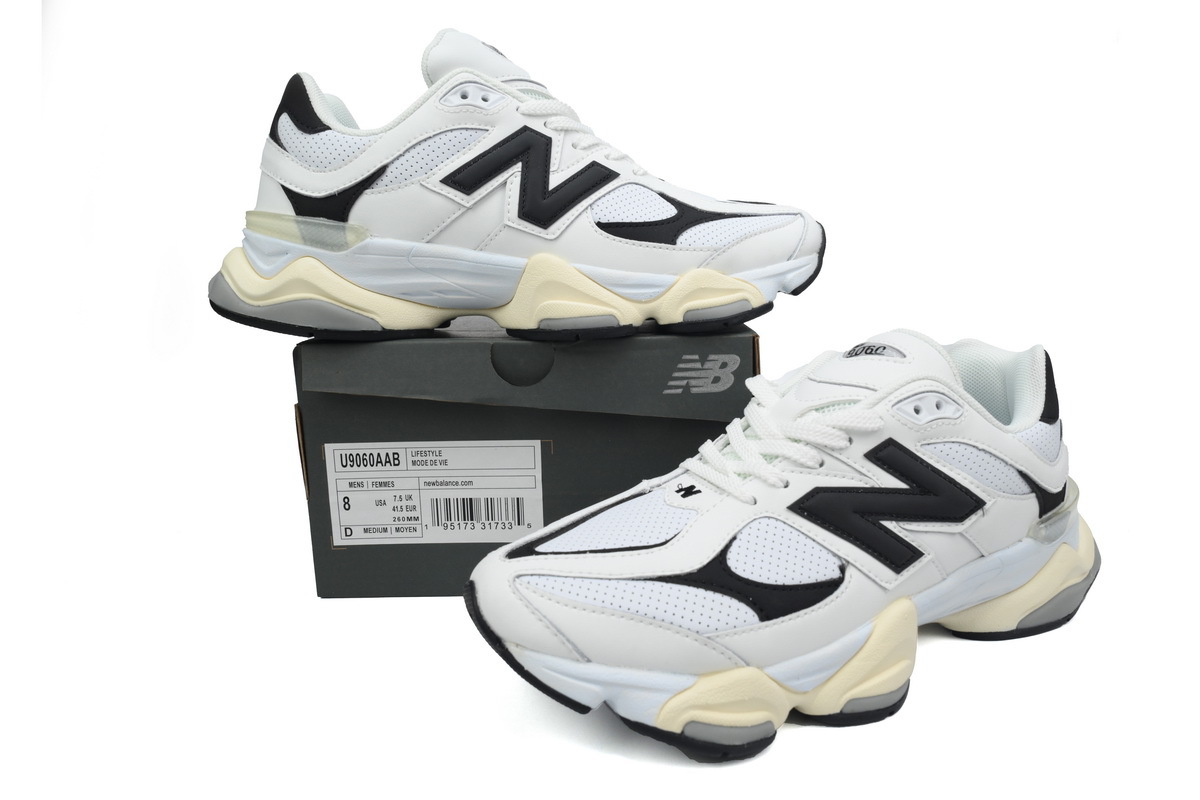 New Balance 9060 'White Black' 1 U9060AAB