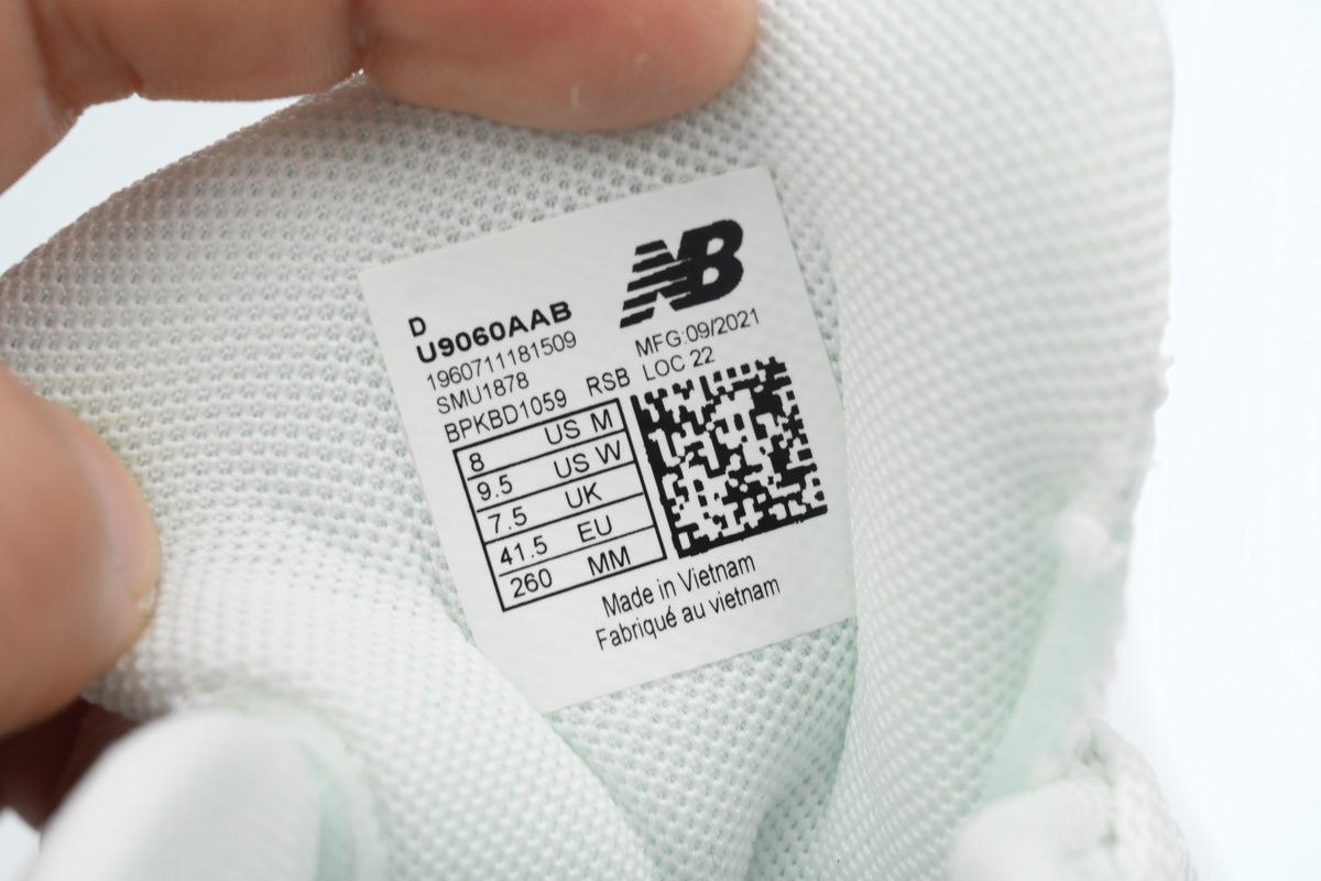 New Balance 9060 'White Black' 1 U9060AAB