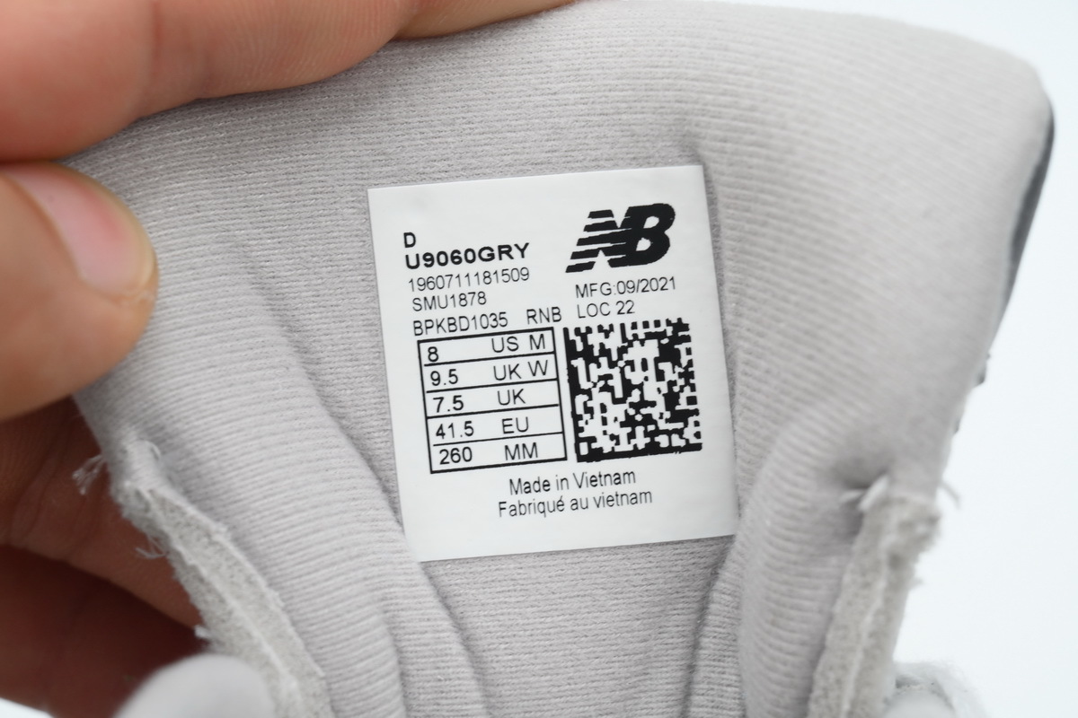 New Balance 9060 Sea Rice Grey 1 U9060GRY