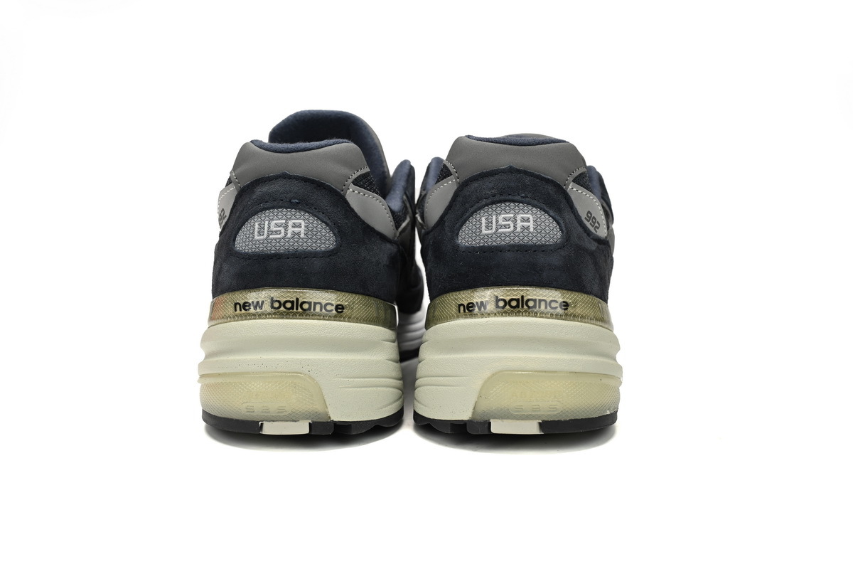 New Balance 992 White, black, and gray M992GG