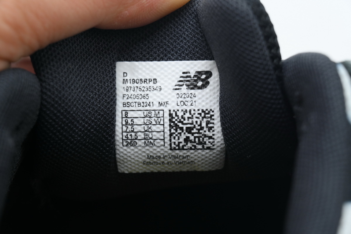 NEW BALANCE Black Gray White M1906RPB