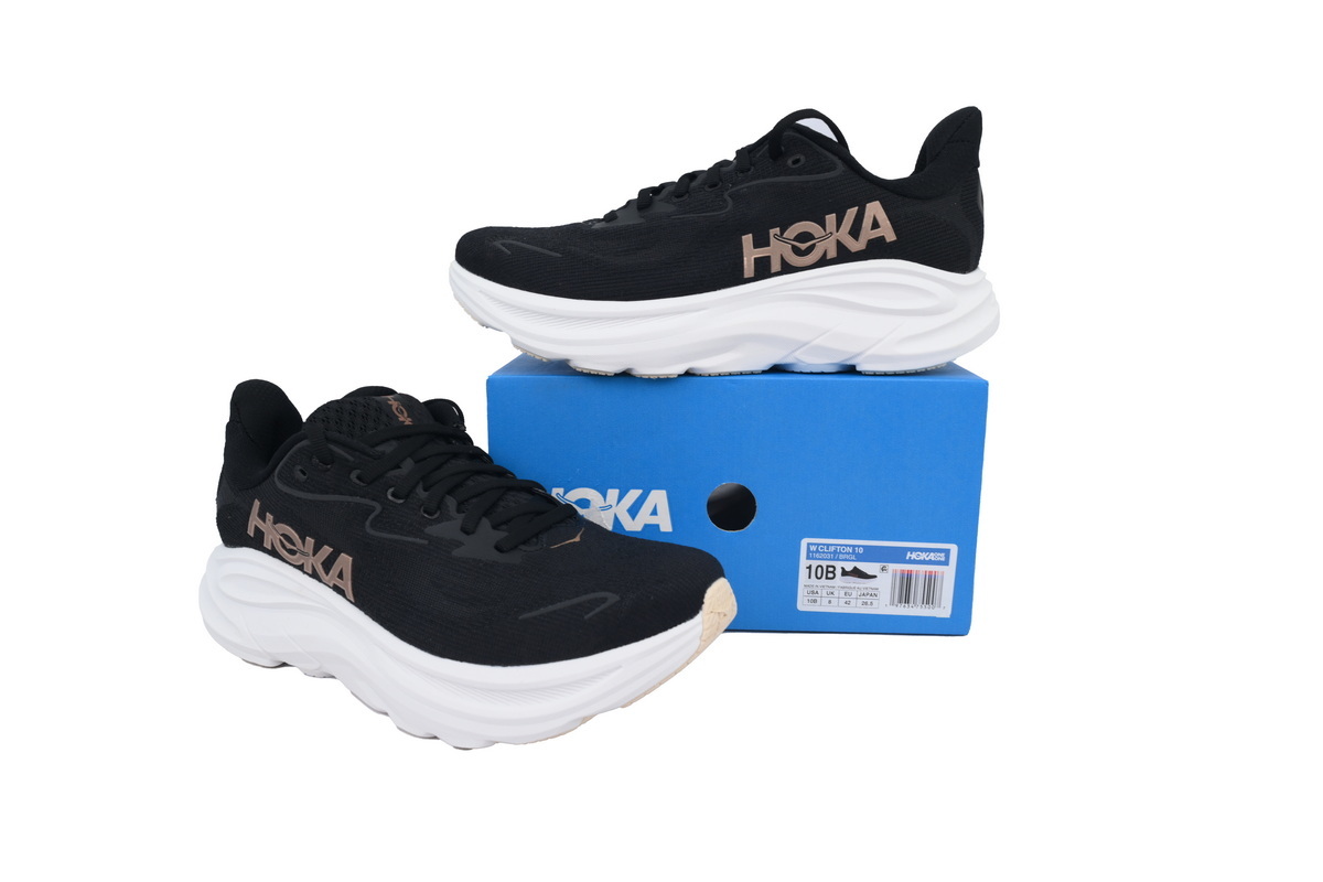  HOKA ONE ONE CLIFTON 10 Black Gold 1162031-BRGL