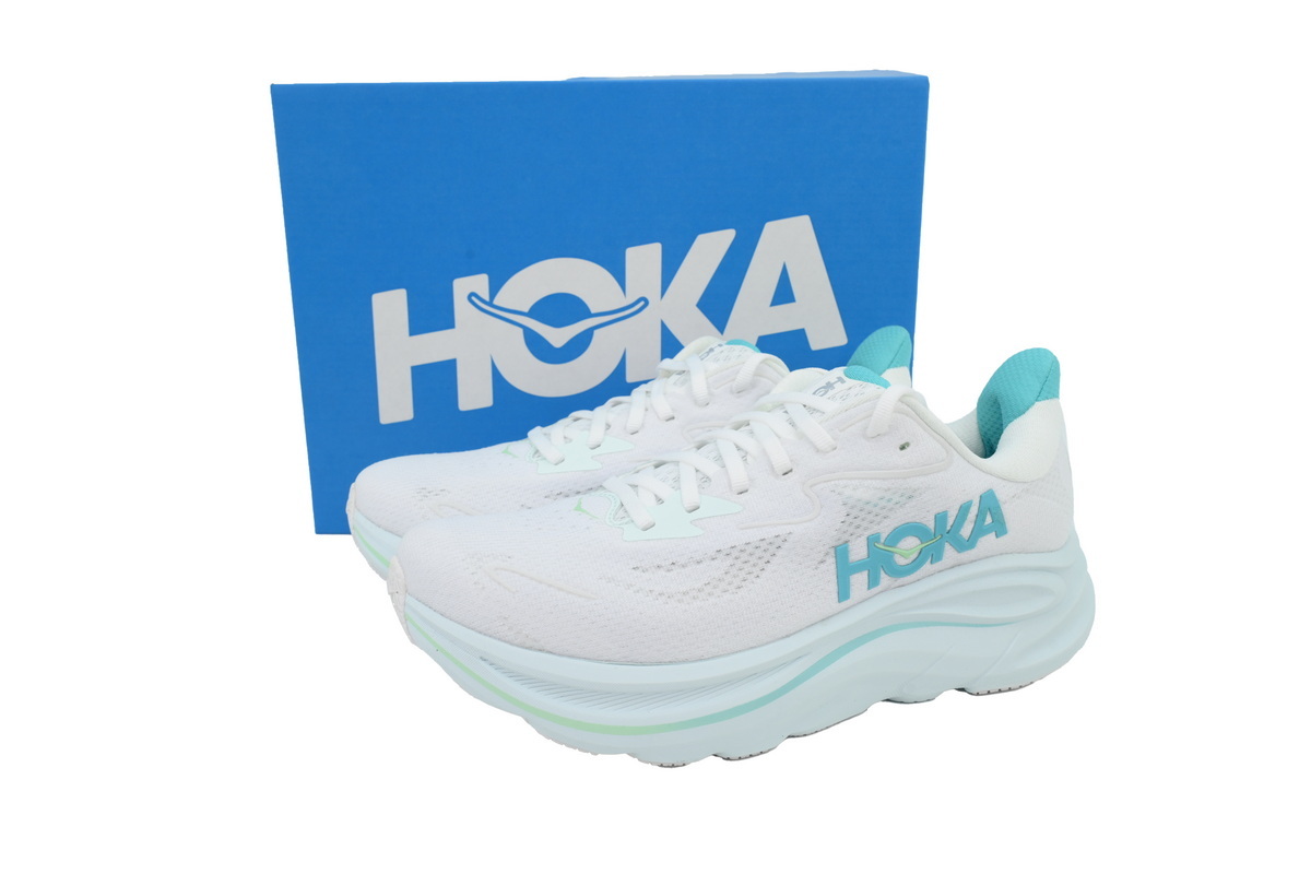  Wmns HOKA Clifton 10 'White Cielo Blue'1162031-WTCL