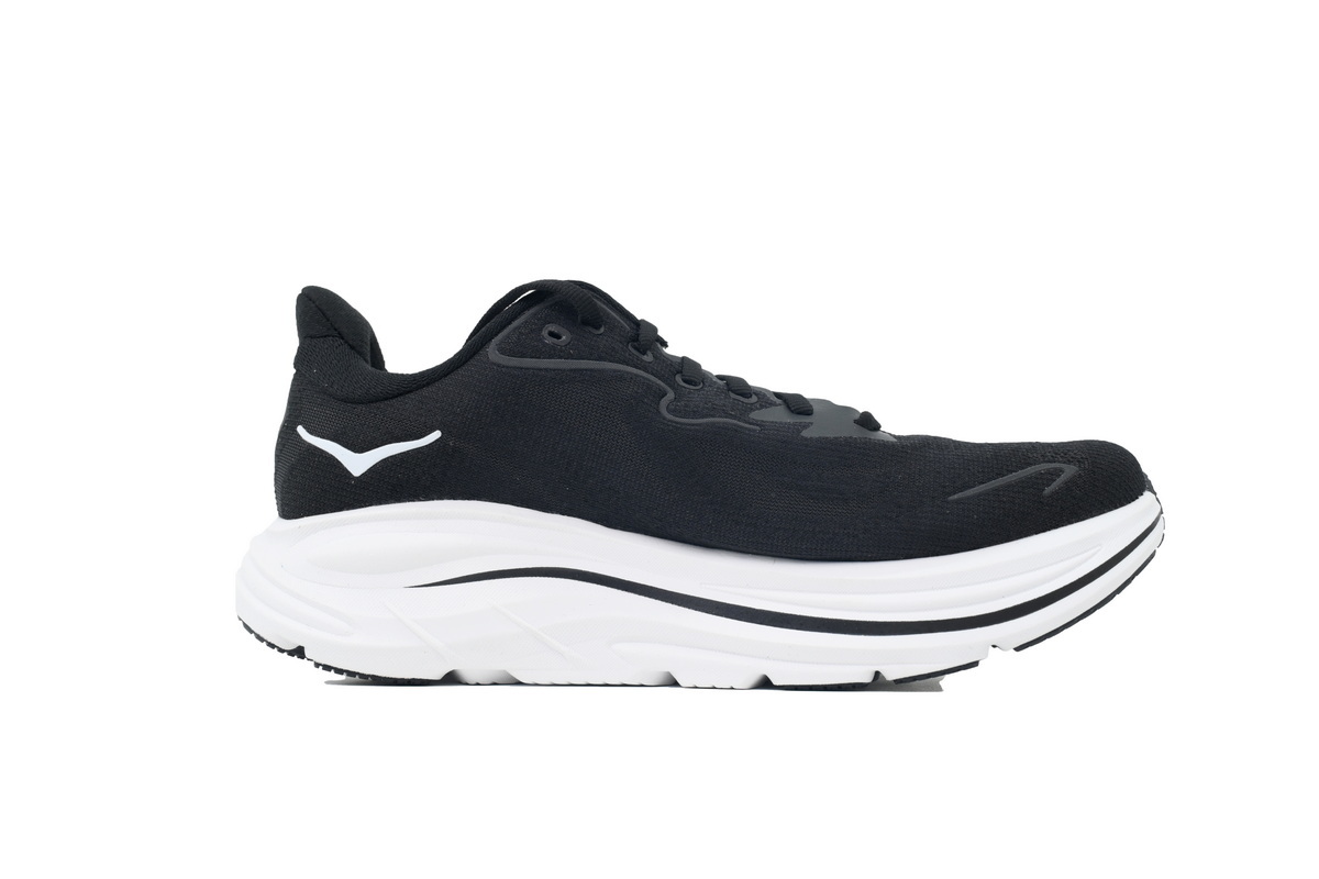  Wmns HOKA  Clifton 10 Wide 'Black White'1162050-BWHT