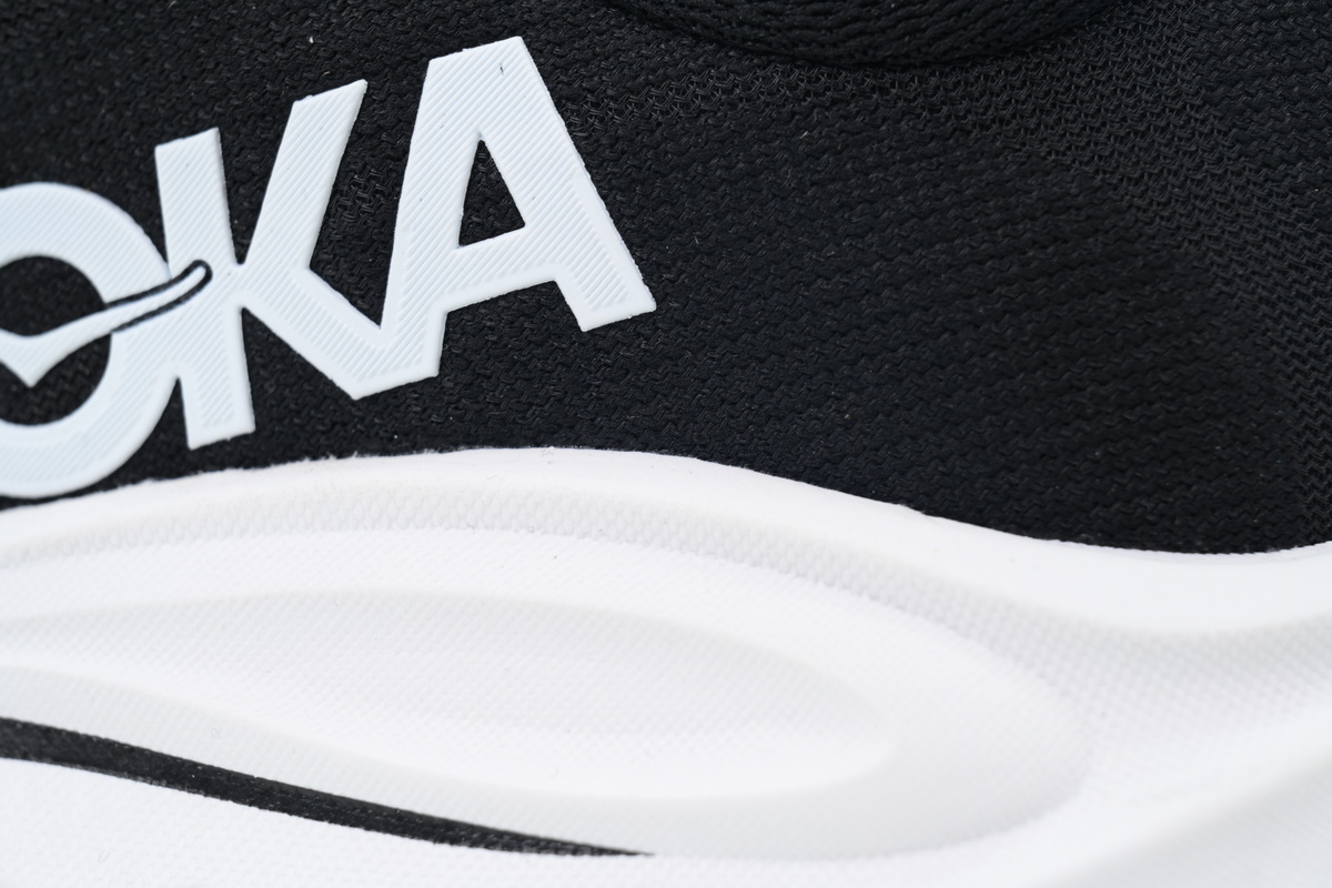  Wmns HOKA  Clifton 10 Wide 'Black White'1162050-BWHT