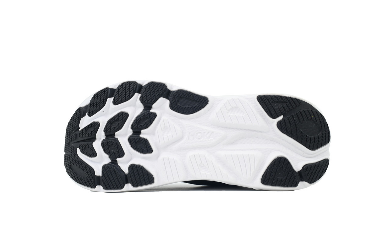  Wmns HOKA  Clifton 10 Wide 'Black White'1162050-BWHT
