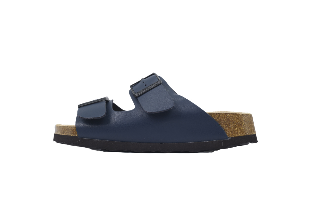 Birkenstock Boston Soft Footbed Blue Leather Surface