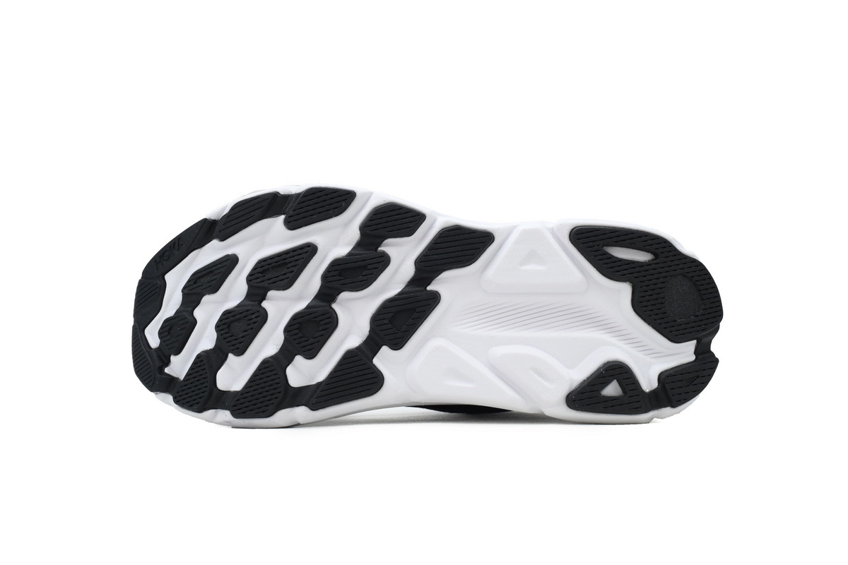 HOKA Clifton 9 2E Wide 'Black White' 1132210-BWHT