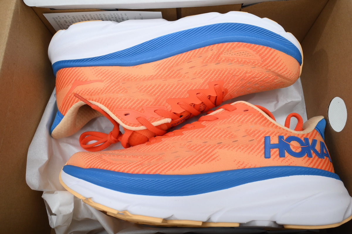 HOKA Clifton 9 2E Wide 'Vibrant Orange Impala' 1132210-VOIM
