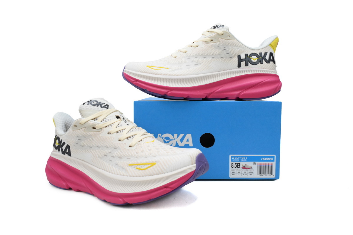HOKA Clifton 9 'Eggnog Blanc De Blanc' 1127896-EBDB