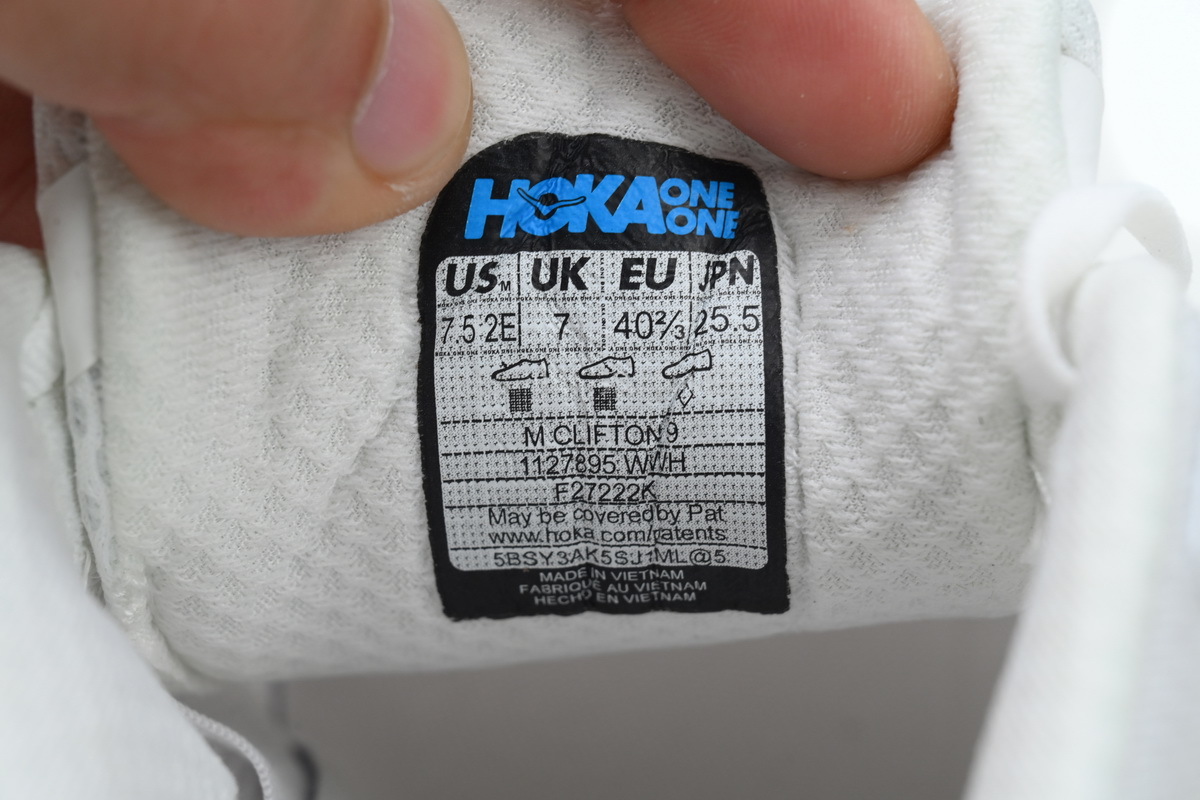 HOKA Clifton 9 'Triple White' 1127895-WWH