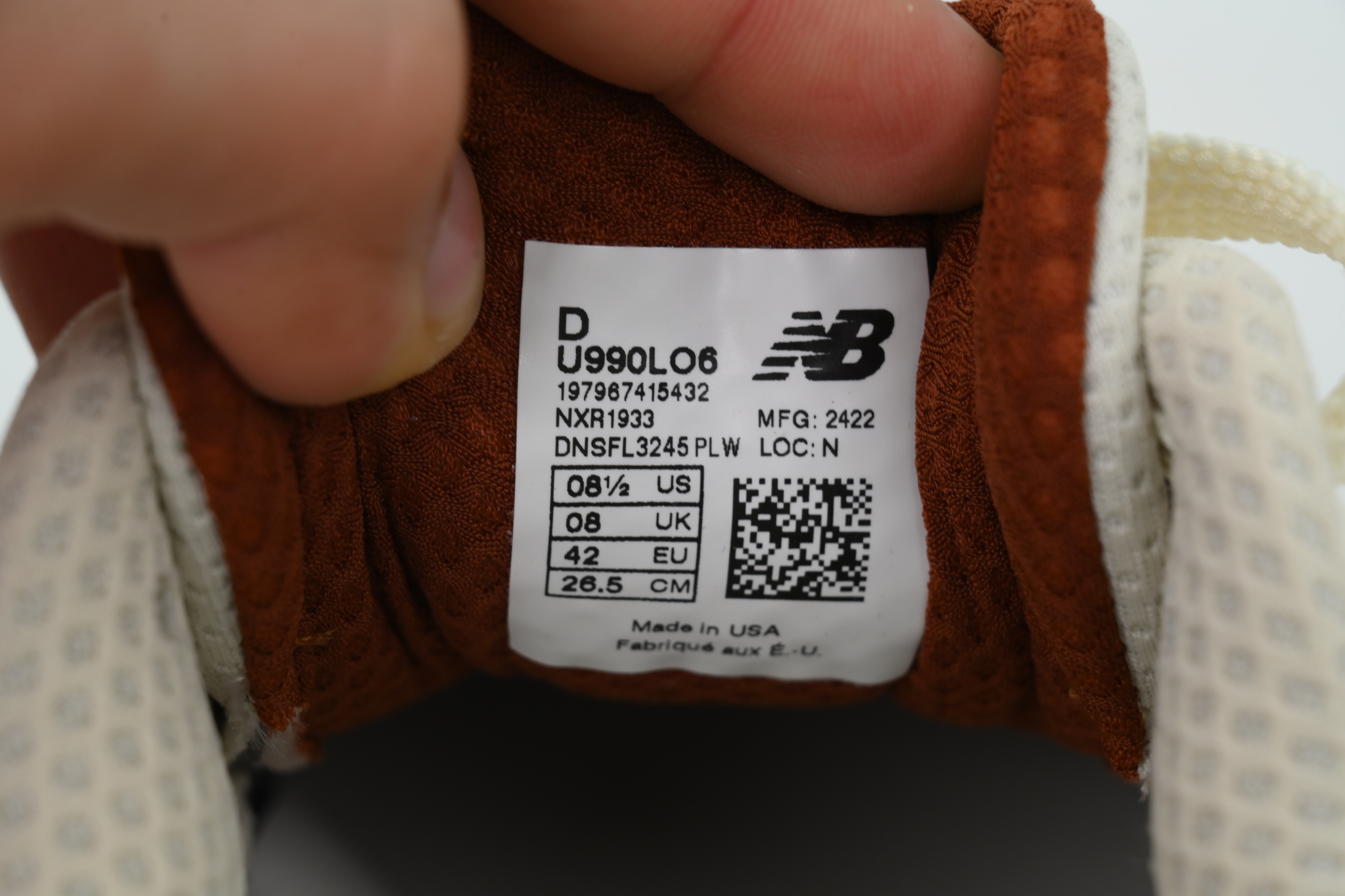 New Balance Loro Piana x 990v6 Made in USA 'Raw Cashew' U990LO6